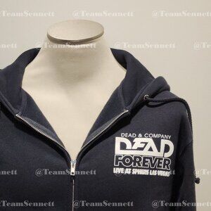 2025 Dead & Company Sphere Zip Hoodie / Black Long Sleeve / Dead Forever Vegas